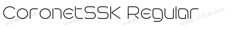 CoronetSSK Regular字体转换 CoronetSSK Regular字体转换